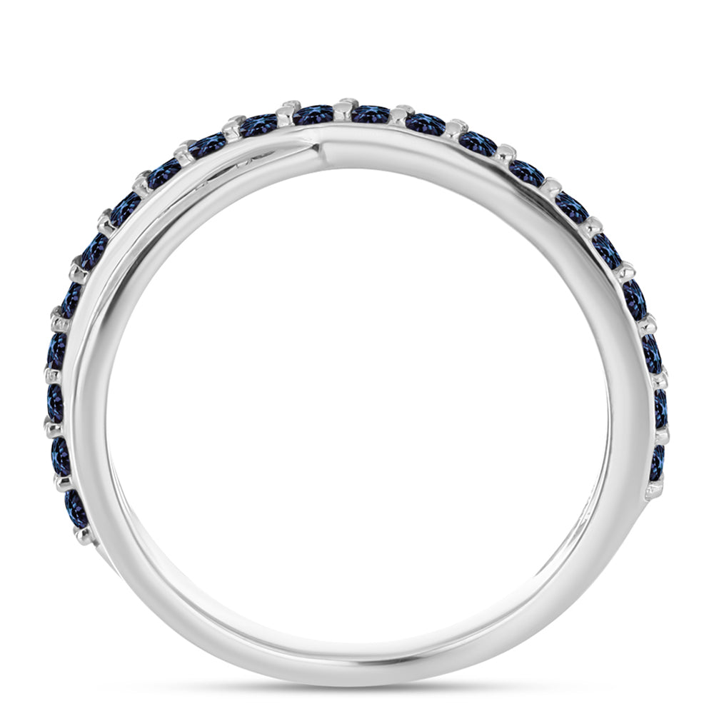 Anillo de Plata con Moisanita "Púrpura Imperial" 2 