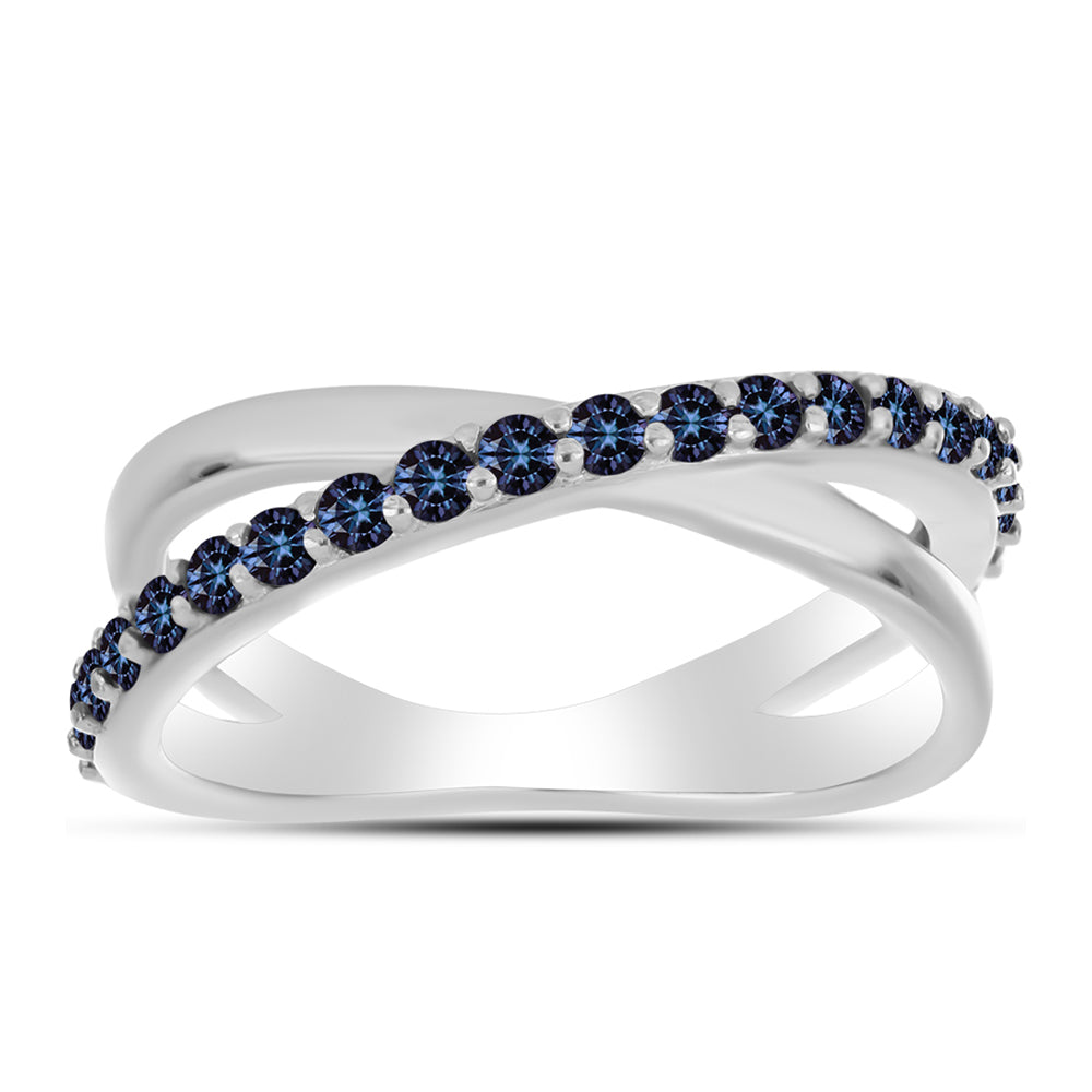 Anillo de Plata con Moisanita "Púrpura Imperial"