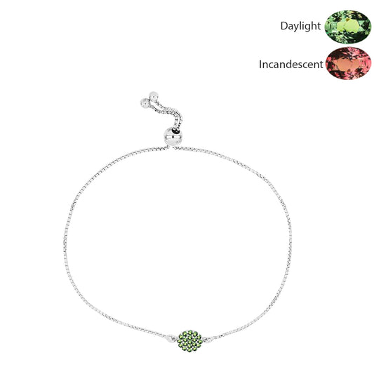 Pulsera de Plata con Alejandrita natural