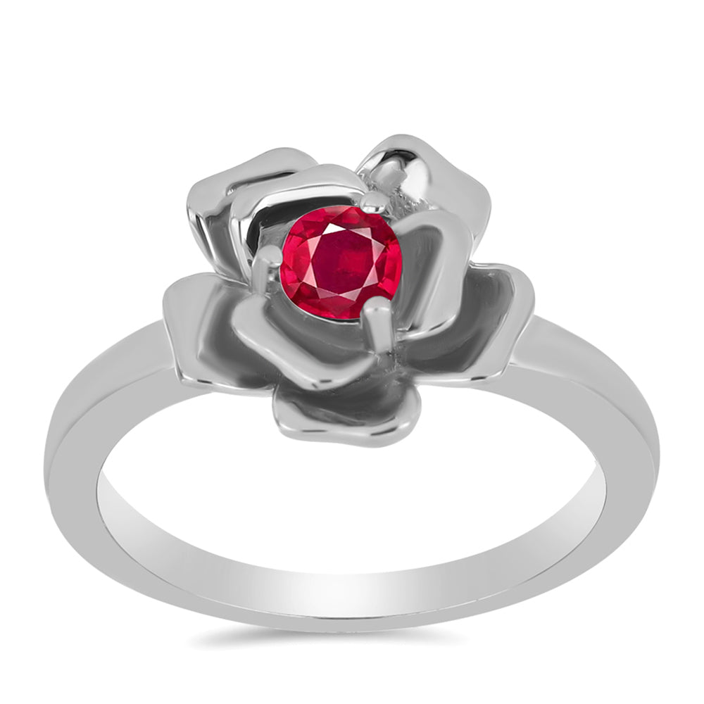 Anillo de Plata con Rubí de Madagascar 3 