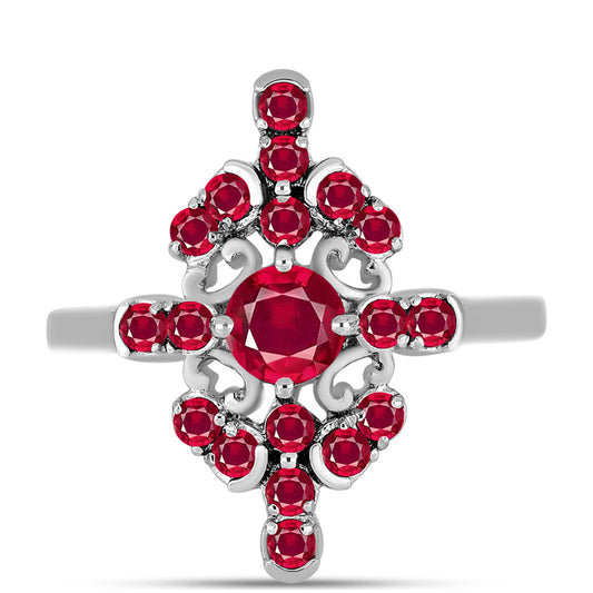 Anillo de Plata con Rubí de Madagascar