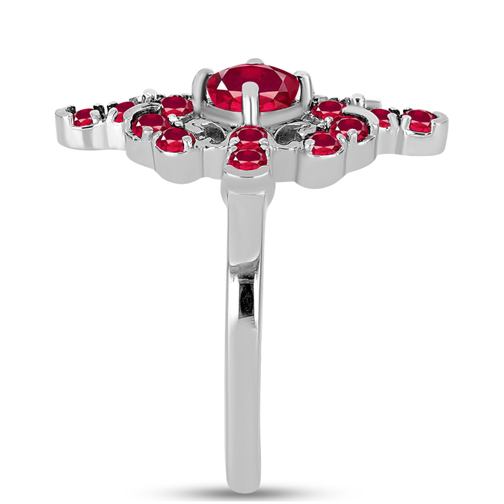 Anillo de Plata con Rubí de Madagascar 4 