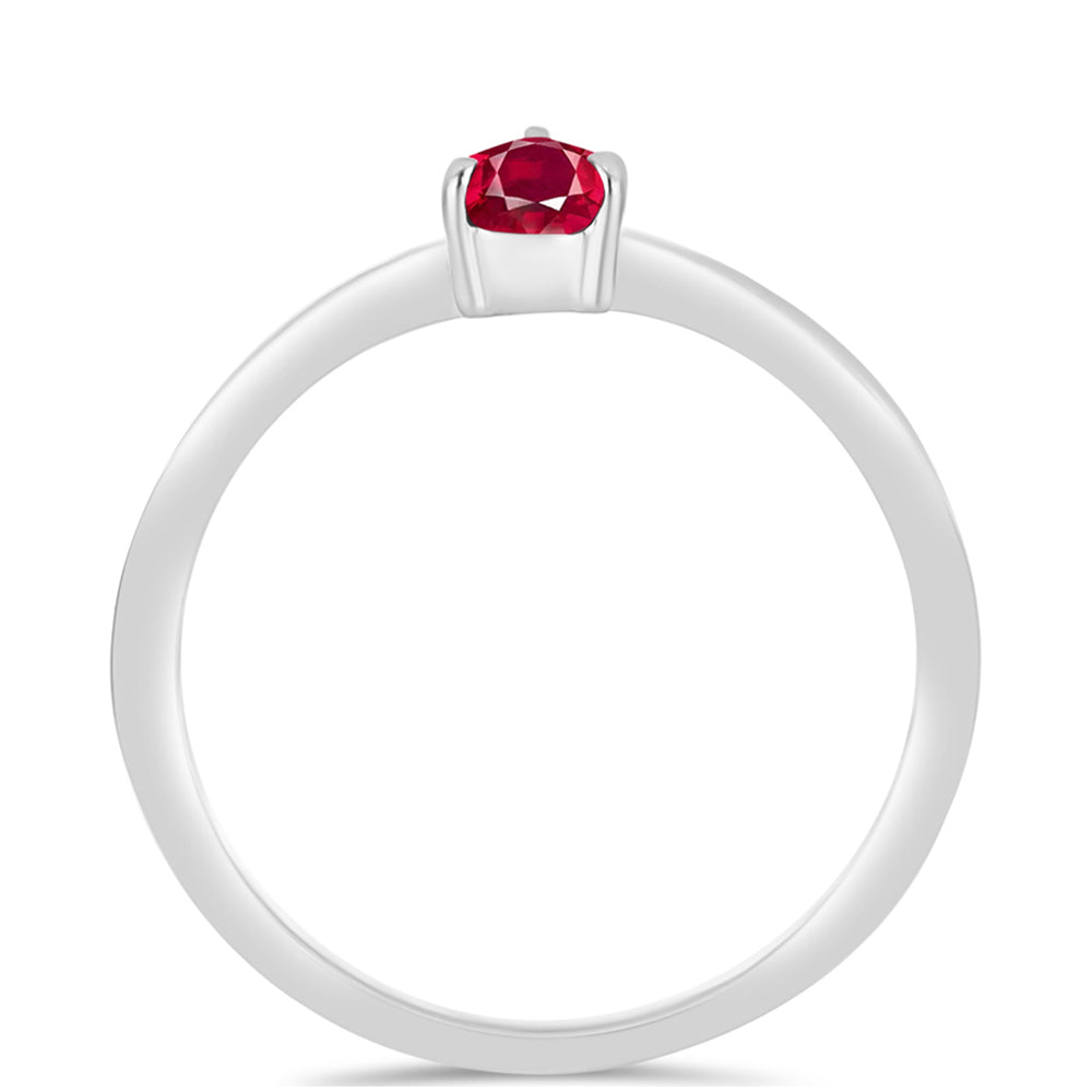 Anillo de Plata con Rubí de Madagascar