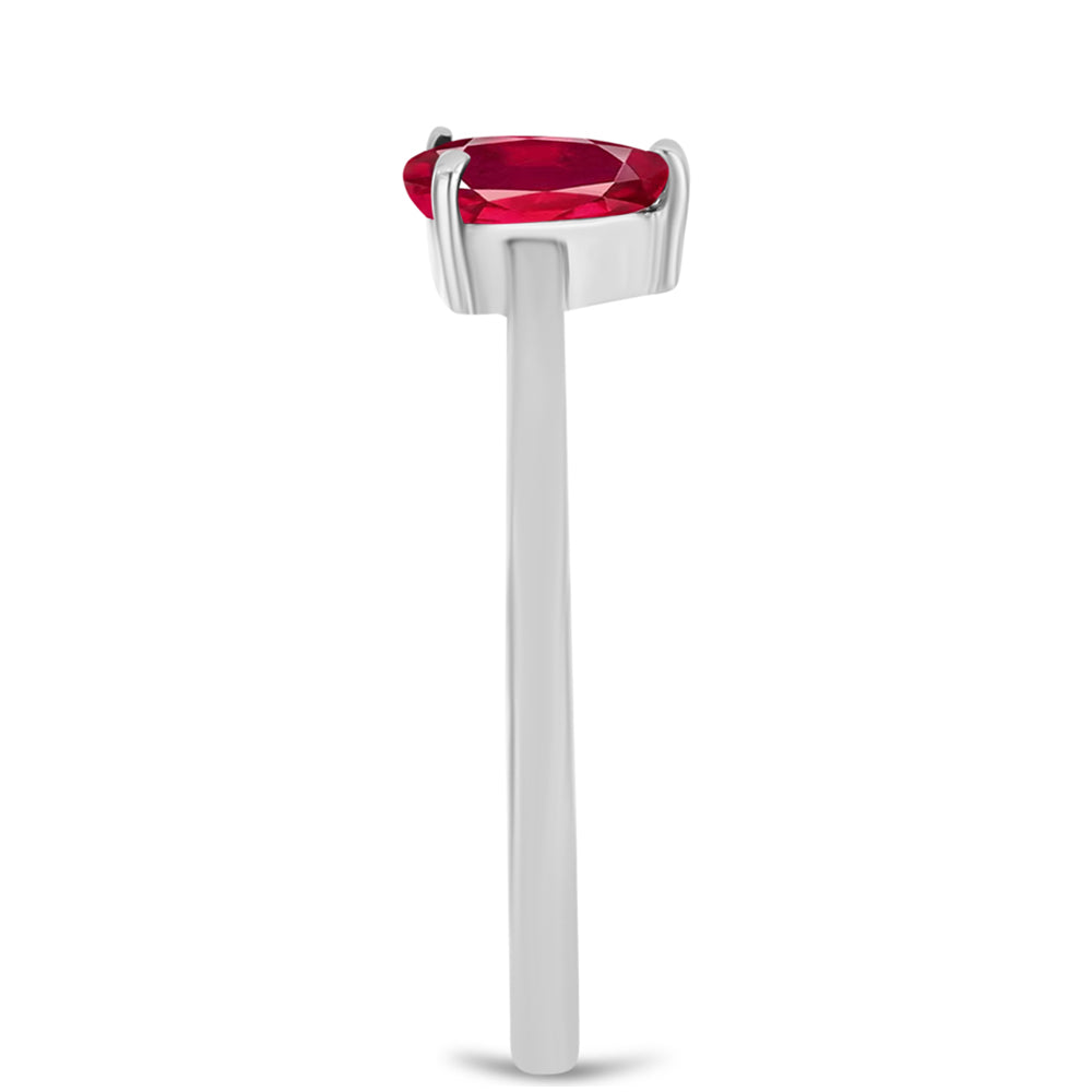 Anillo de Plata con Rubí de Madagascar 4 