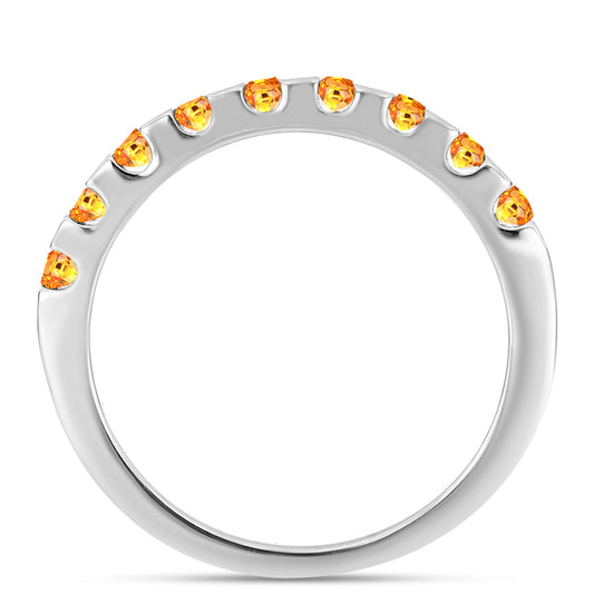 Anillo de Plata con Zafiro Padparadscha