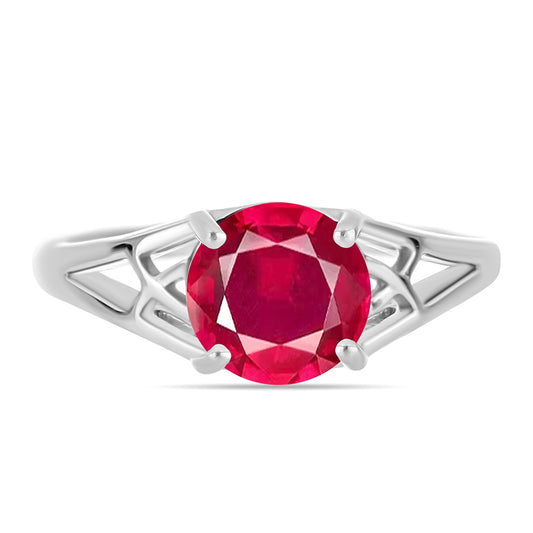 Anillo de Plata con Rubí de Madagascar