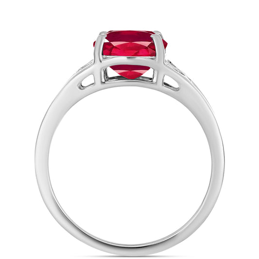 Anillo de Plata con Rubí de Madagascar