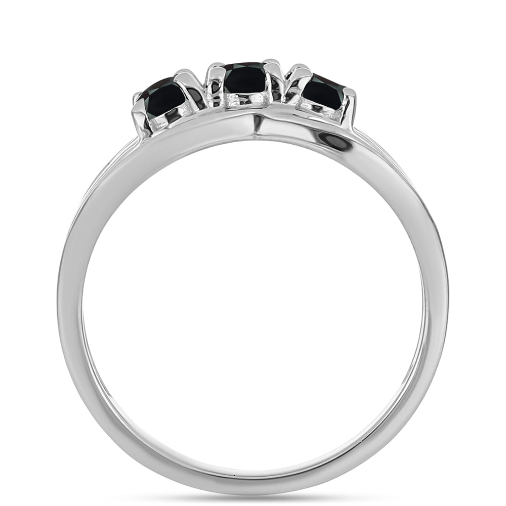 Anillo de Plata con Obsidiana