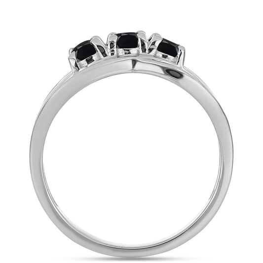 Anillo de Plata con Obsidiana