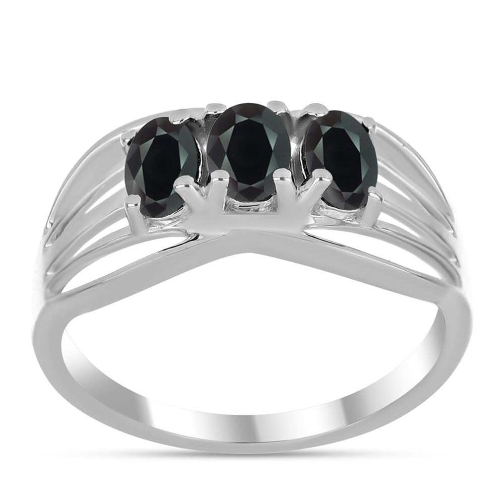 Anillo de Plata con Obsidiana