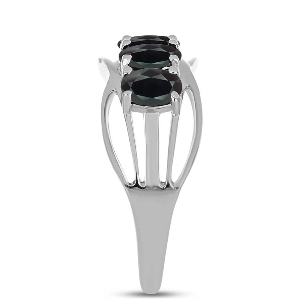 Anillo de Plata con Obsidiana 4 