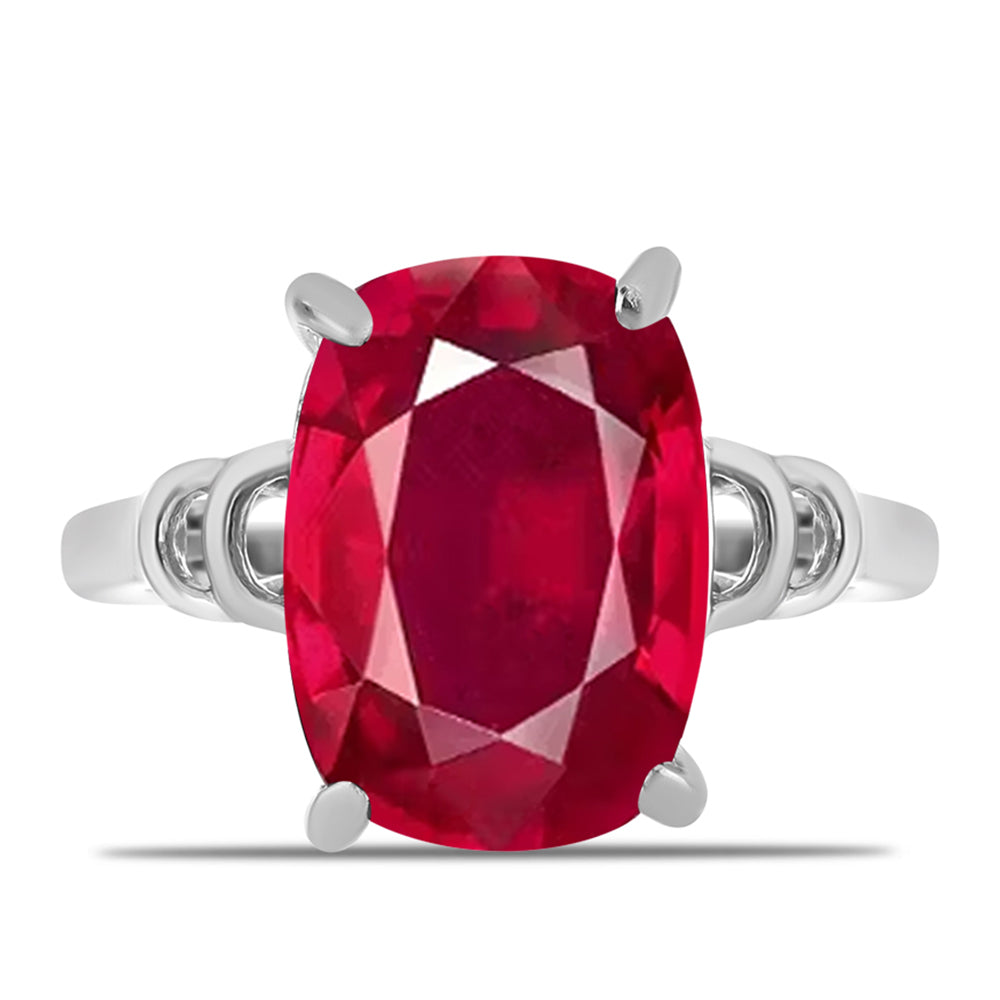 Anillo de Plata con Rubí de Madagascar