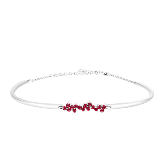 Pulsera de Plata con Rubí de Madagascar
