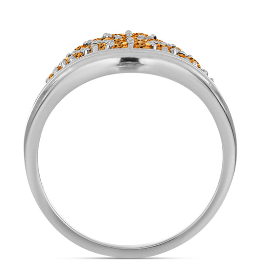 Anillo de Plata con Topacio amarillo imperial