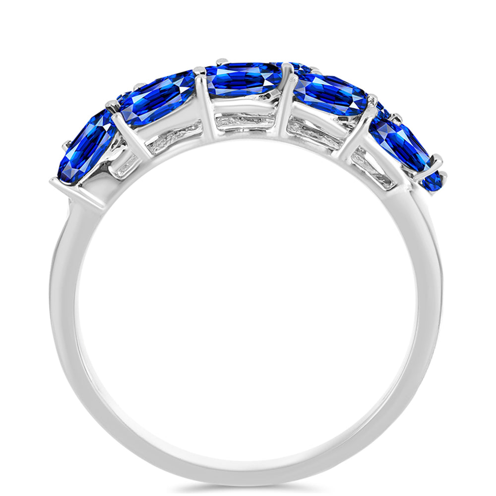 Anillo de Plata con Zafiro Azul Australiano 2 