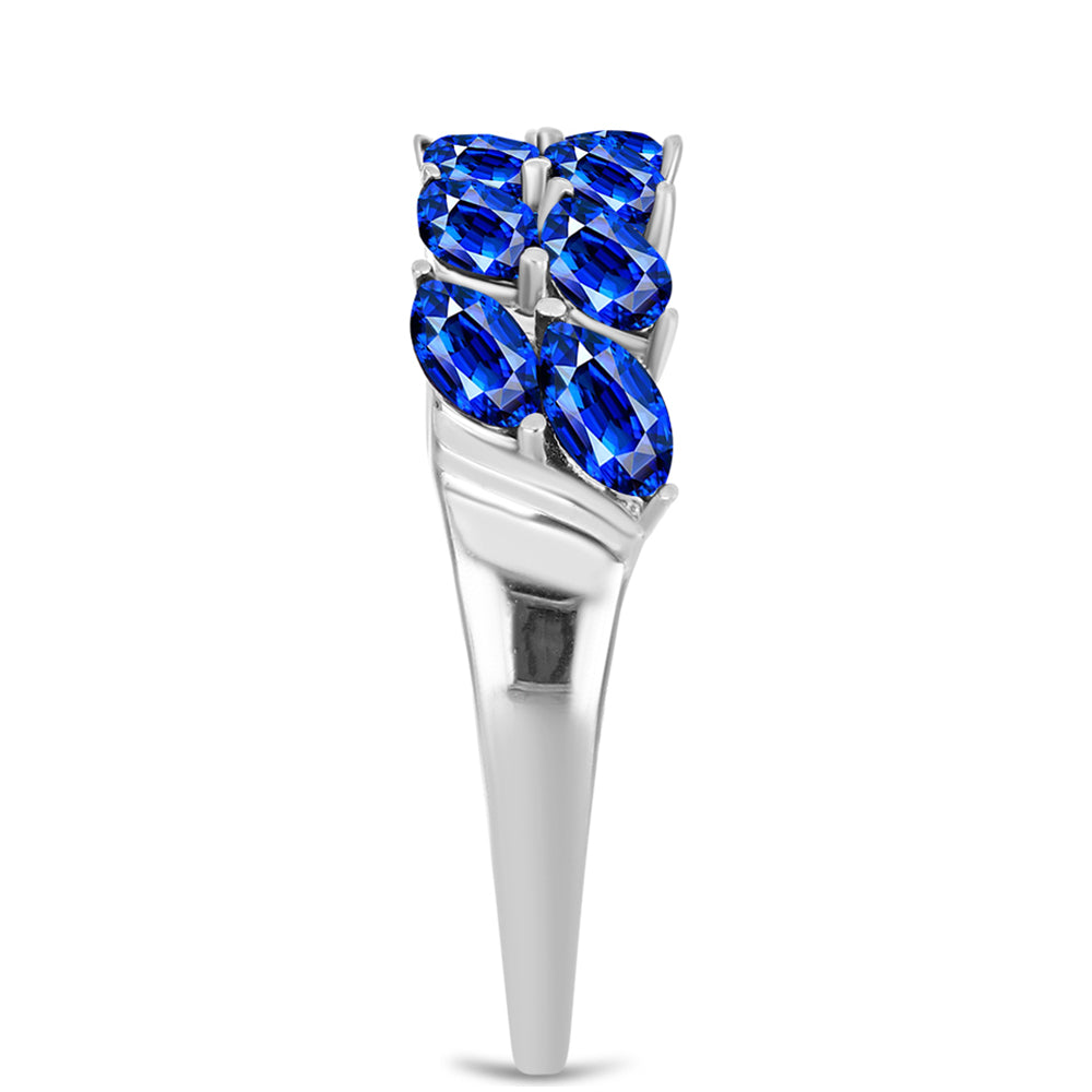 Anillo de Plata con Zafiro Azul Australiano 4 