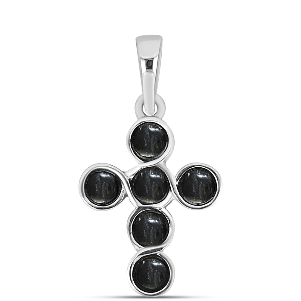 Cruz Colgante de Plata con Jaspe Picasso 1 