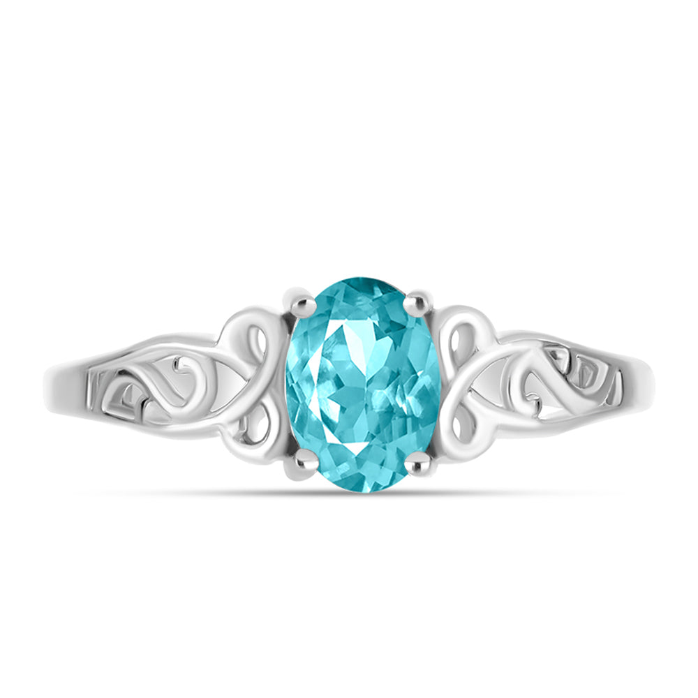 Anillo de Plata con Cuarzo Paraiba 1 