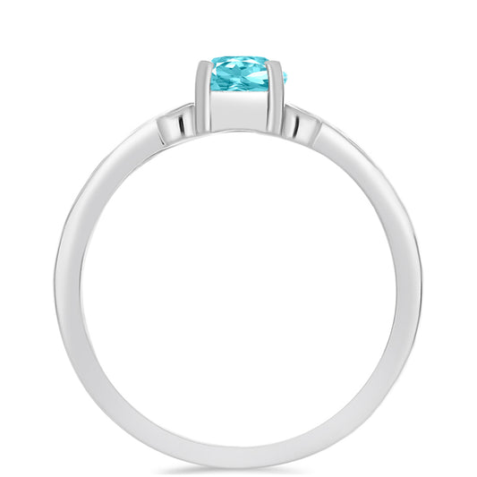 Anillo de Plata con Cuarzo Paraiba