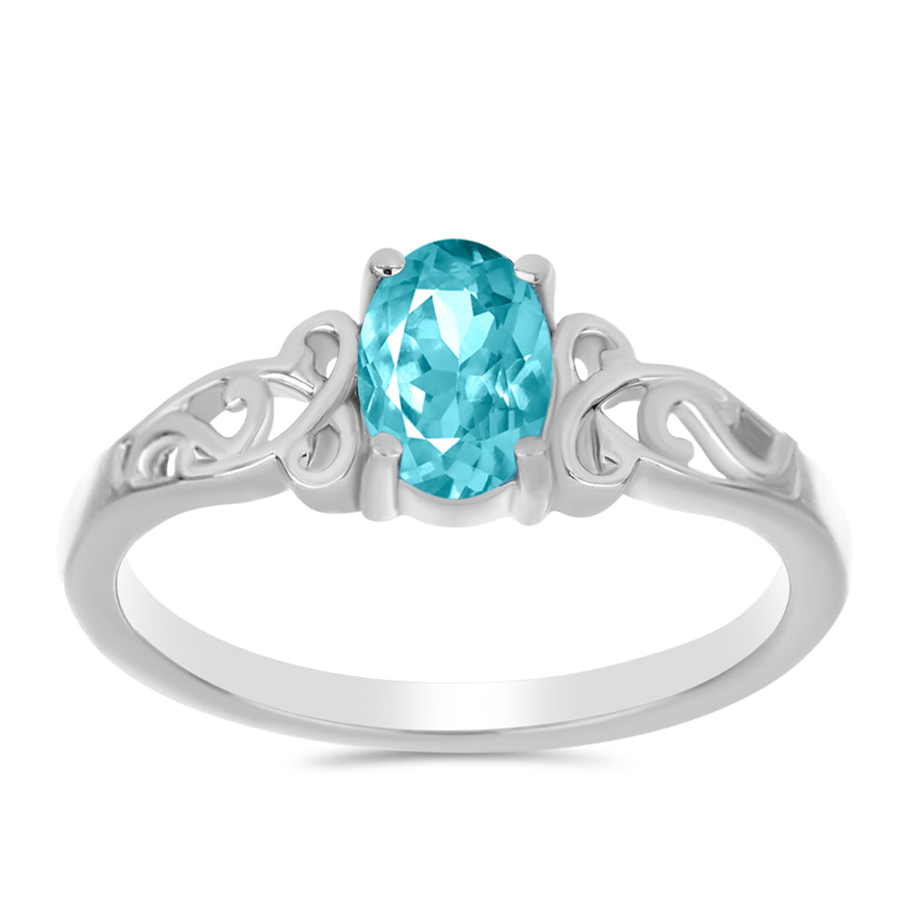 Anillo de Plata con Cuarzo Paraiba