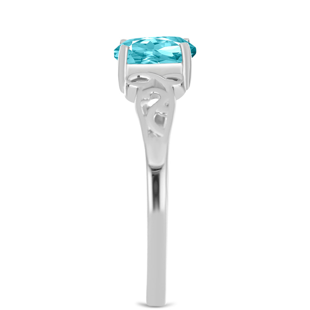 Anillo de Plata con Cuarzo Paraiba 4 