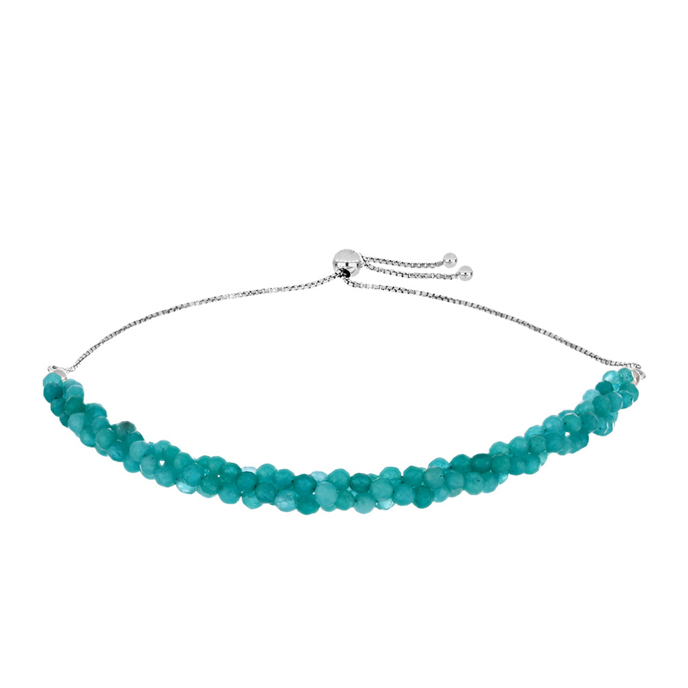 Pulsera de Plata con Cuarzo Paraiba 1 
