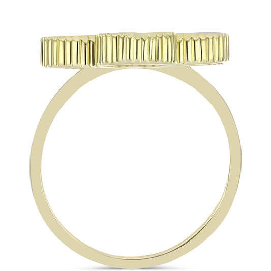 Anillo de Plata Bañada en Oro con Madreperla