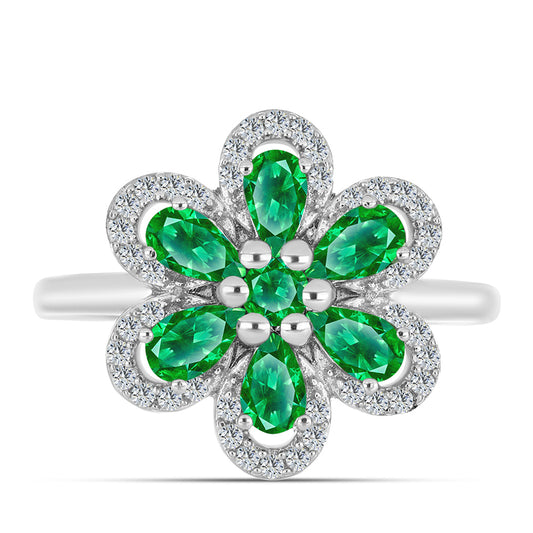 Anillo de Plata con Granate Kijani