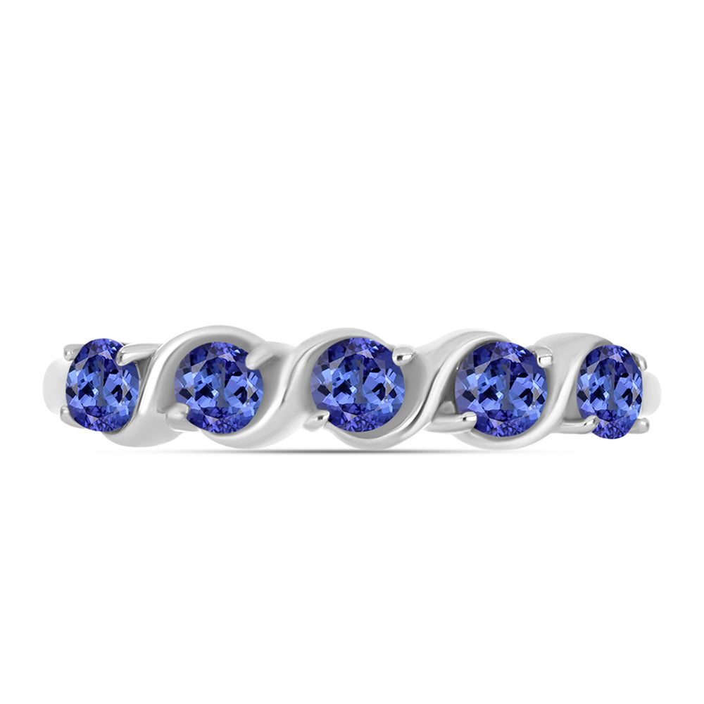 Anillo de Plata con Tanzanita AAA 2 