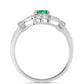 Anillo de Plata con Granate Kijani y Topacio Blanco