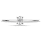 Anillo de Plata con Diamante blanco