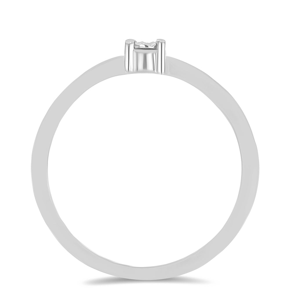 Anillo de Plata con Diamante blanco