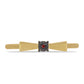 Anillo de Plata Bañada en Oro con Diamante Rojo