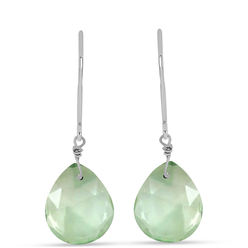 Pendientes de Plata con Amatista Verde 1 