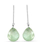 Pendientes de Plata con Amatista Verde