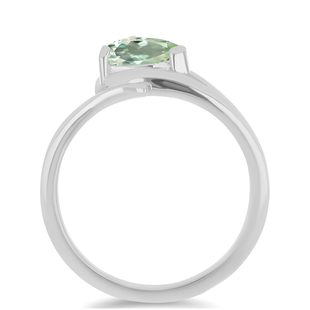 Anillo de Plata con Amatista Verde 2 
