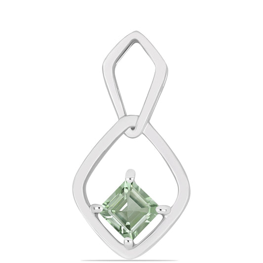 Colgante de Plata con Amatista Verde