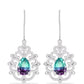 Pendientes de Plata con Fluorita cebra