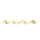 Pulsera de Plata Bañada en Oro con Diamante blanco