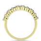 Anillo de Plata Bañada en Oro con Diamante blanco