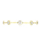 Pulsera de Plata Bañada en Oro con Diamante blanco