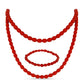 Conjunto Pepita con Ágata Roja ( Collar +Pulsera )