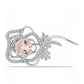 Broche de Plata con Morganita de Gozareh y Topacio Blanco