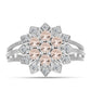 Anillo de Plata con Morganita de Gozareh y Topacio Blanco