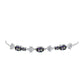 Pulsera de Plata con Cuarzo Místico Verde de Brasil y Topacio Blanco