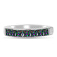 Anillo de Plata con Cuarzo Místico Verde de Brasil