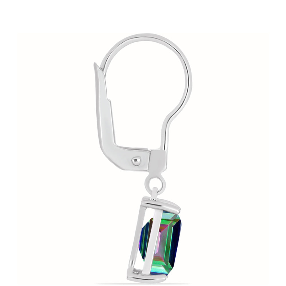 Pendientes de Plata con Cuarzo Místico Verde de Brasil 2 