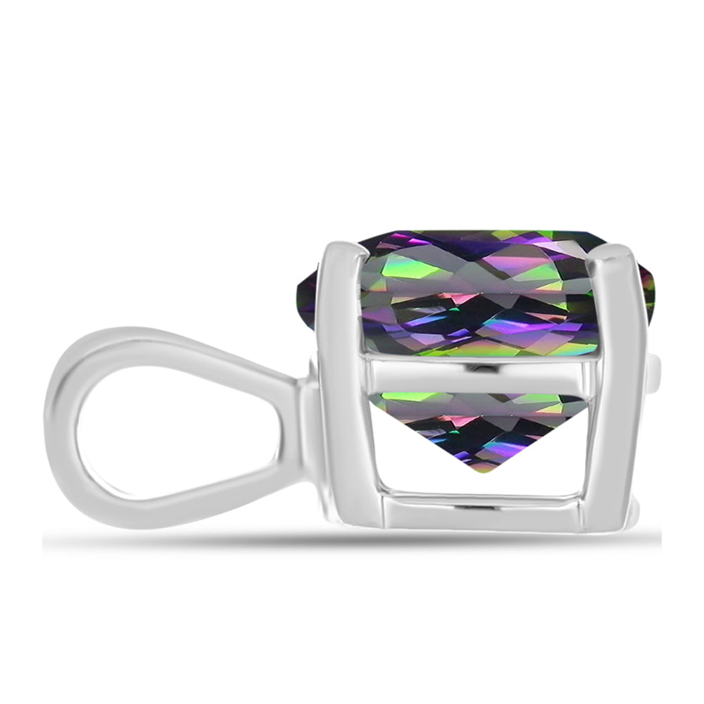 Colgante de Plata con Cuarzo Místico Verde de Brasil 2 