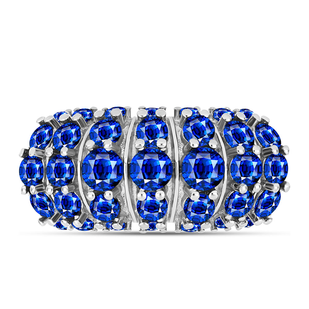 Anillo de Plata con Zafiro Azul Australiano 5 