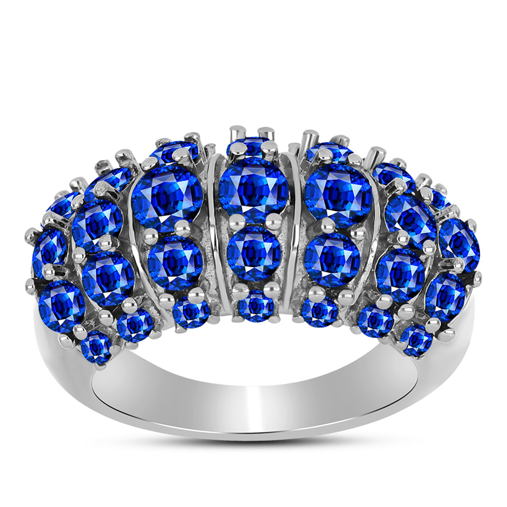 Anillo de Plata con Zafiro Azul Australiano 3 